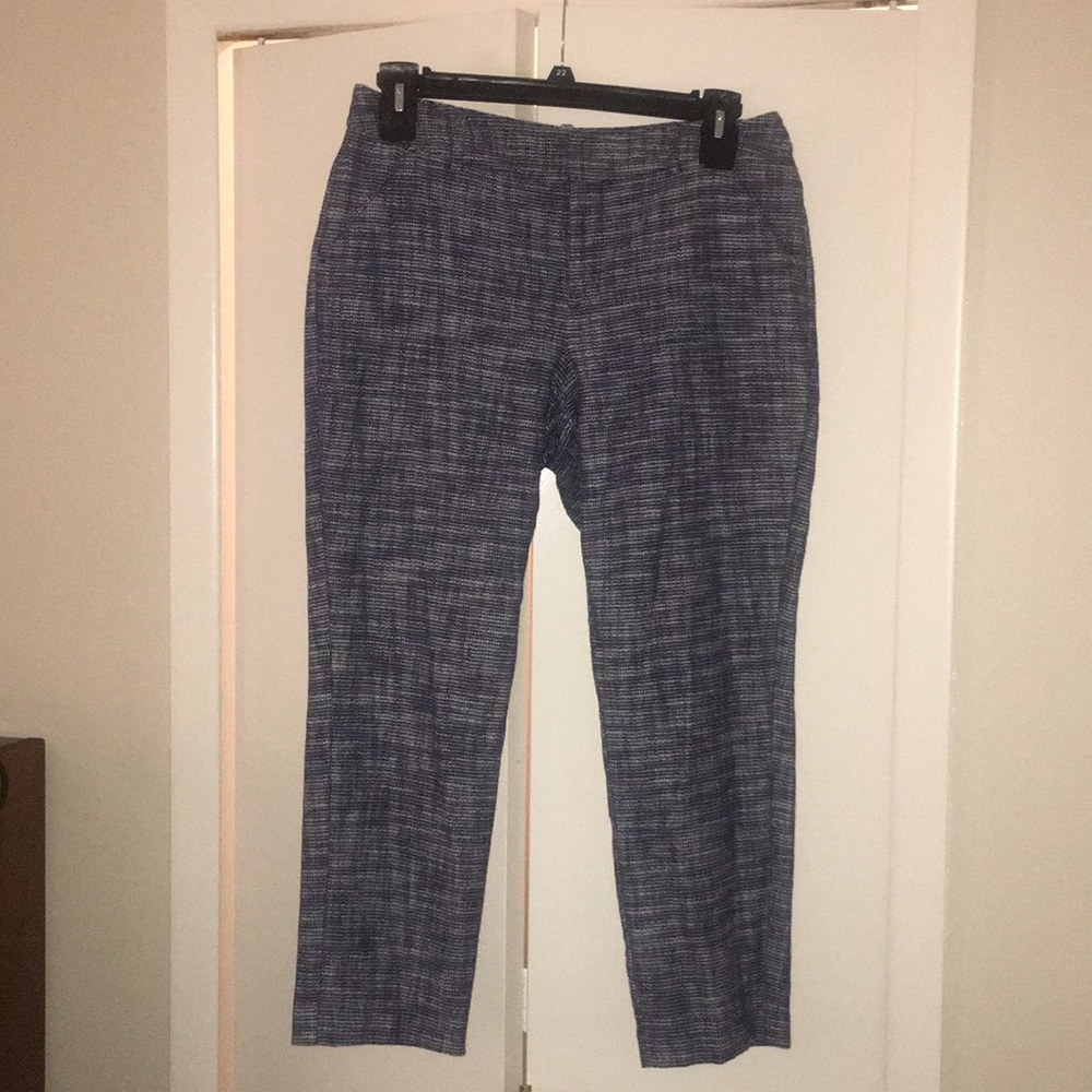 Merona Navy and White Ankle Dress Pants